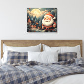 Santa Claus Canvas Afdruk (Insitu (Slaapkamer))