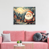 Santa Claus Canvas Afdruk (Insitu (Woonkamer))