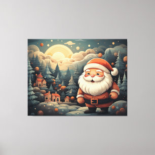 Santa Claus Canvas Afdruk