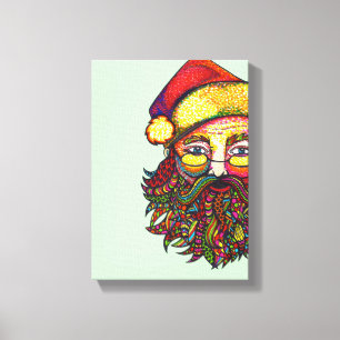Santa Claus Canvas Afdruk