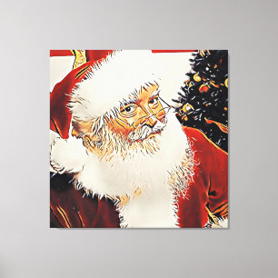 Santa Claus - Canvas Afdruk