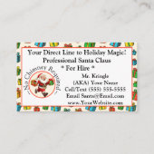 Santa Claus Carte de visite de vacances Magie (Devant)