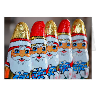 Santa Claus Chocolates-Wenskaart
