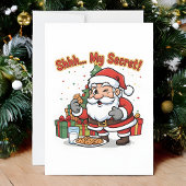 `Santa Claus Christmas Greeting Card Save The Date