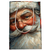 Santa Claus Christmas Medium Cadeauzakje (Voorkant)