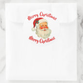 Santa Claus Christmas  Ronde Sticker (Tas)