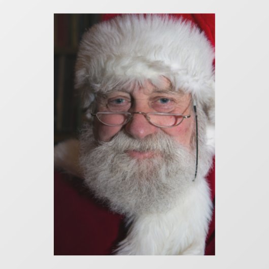 SANTA CLAUS CHRISTMAS WINDOW CLING RAAMSTICKER (Vel)