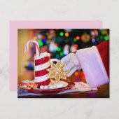 santa claus cookies carte postale (Devant / Derrière)