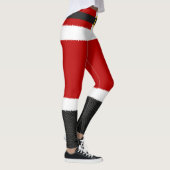 Santa Claus Costume de Noël Rouge Leggings (Droite)