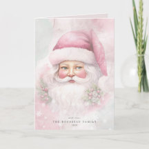 Santa Claus  Cottage Chic Vakantie Kaart