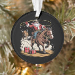 Santa Claus Cowboy Vintage Christmas Horse Cow<br><div class="desc">Santa Claus Cowboy Vintage Christmas Horse Cow</div>