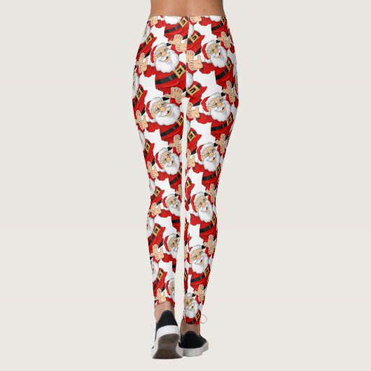 Santa Claus Cute Leggings! leggings (Achterkant)