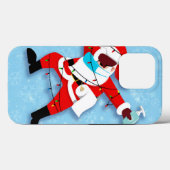 Santa Claus Dabbing kerstviid Case-Mate iPhone Case (Achterkant (horizontaal))