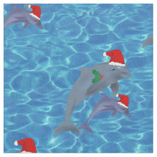 santa claus dauphins tissu