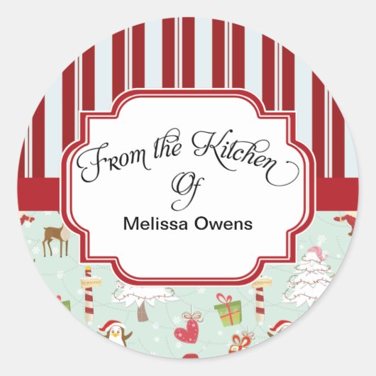 Santa Claus De la cuisine de Baking Stickers (Devant)