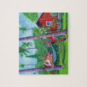 Santa Claus d'Hawaii Mele Kalikimaka Jigsaw Puzzle (Vertical)