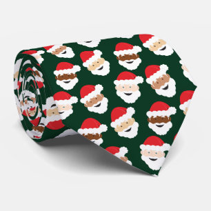 Santa Claus Diverse Green Red Novelty Kerstmis Stropdas