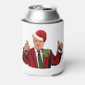santa claus donald trump blikjeskoeler (Blikje Achterkant)