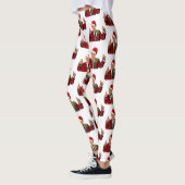 santa claus donald trump christmas leggings (Gauche)