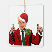 santa claus donald trump ornement de noël (Gauche)