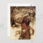 "Santa Claus" door Arthur Rackham Briefkaart (Voorkant / Achterkant)