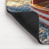 Santa Claus Driving a Speedboat Muismat (Hoek)