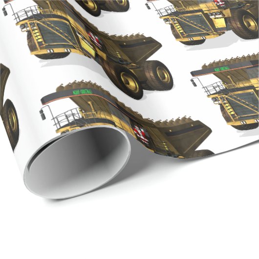 Santa Claus Dump Truck Operator Cadeaupapier (Rol Hoek)