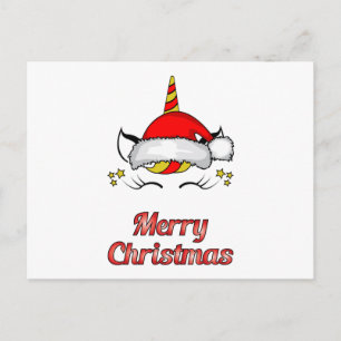 Santa Claus Eenhoorn Kerst Geek Grappig Gift Idee Briefkaart