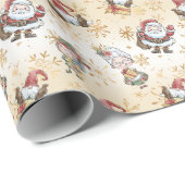 Santa Claus Elf Cadeaupapier (Rol Hoek)