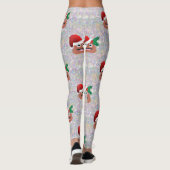 santa claus emoji leggings (Dos)