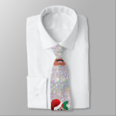 santa claus emoji stropdas (Gebonden)