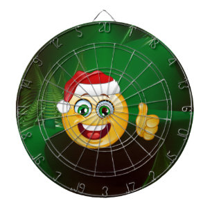 santa claus emojis dartbord