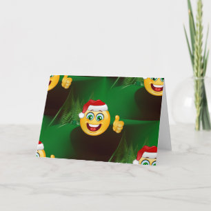 santa claus emojis feestdagen kaart