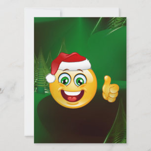 santa claus emojis feestdagenkaart