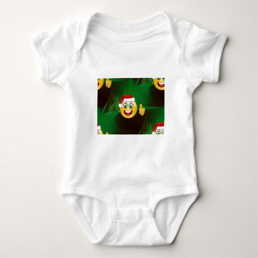santa claus emojis romper (Voorkant)