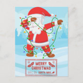 Santa Claus en difficulté Funny Christmas Carte po (Devant)