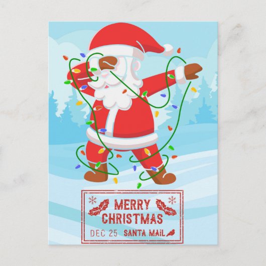 Santa Claus en difficulté Funny Christmas Carte po (Devant)