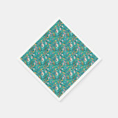 Santa Claus en Merry Friends Pattern Servet (Hoek)