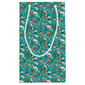 Santa Claus en Merry FriendsPattern Klein Cadeauzakje (Achterkant)