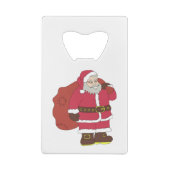 Santa Claus en rouge avec sac cadeau et lunettes (Dos)