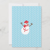 Santa Claus en Rudolph First Birthday Party Kaart (Achterkant)