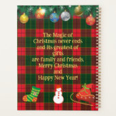 Santa Claus en traîneau à chiens conduit par des r (Dos)