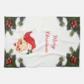 Santa Claus et verdure Serviettes de cuisine de No (Horizontal)