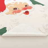 Santa Claus Face Blanket/Throw Sherpa Deken (3/4)
