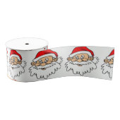 SANTA CLAUS FACE GROSGRAIN LINT (Spoel)