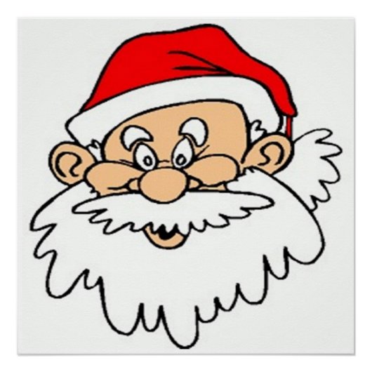 SANTA CLAUS FACE PERFECT POSTER (Voorkant)