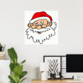 SANTA CLAUS FACE POSTER (Thuiskantoor)