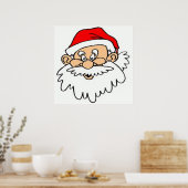 SANTA CLAUS FACE POSTER (Keuken)