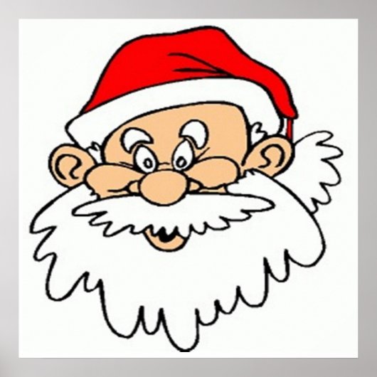 SANTA CLAUS FACE POSTER (Voorkant)