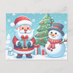 Santa Claus Feestdagenkaart